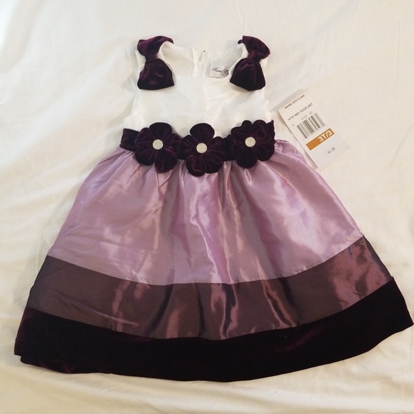 Rare Editions Girls Purple Dress